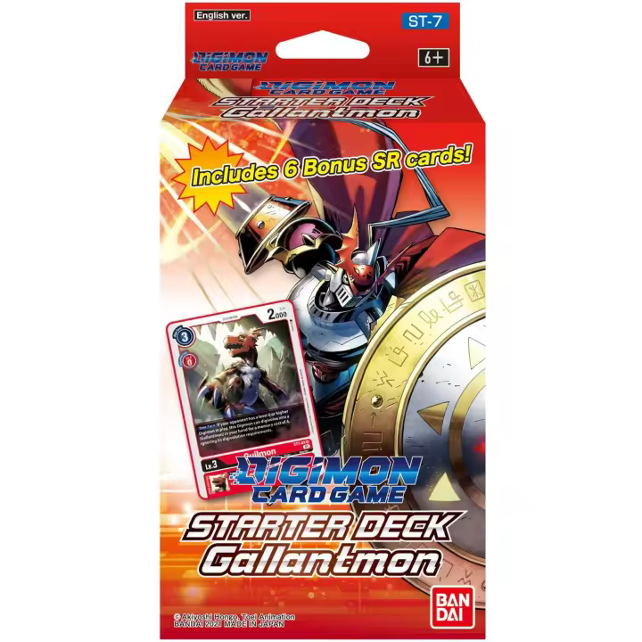 Gallantmon  ST-7 Starter Deck rojo. DIGIMON. Bandai Mazo de inicio preconstruido en inglés. Blackfire - 1