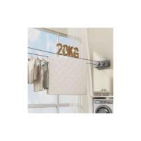 Tidedero Retráctil Ajustable 2*5,1 M, Tidedero Extensible DE LA, La Perilla de Tensión Ajustable Proporciona Soporte, Diseño Antihunmiento, Apto para Balcones, Cocinas y Baños (Gris) - details 2