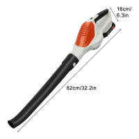 Soplador de hojas inalámbrico eléctrico  con 2baterías  , 5 velocidades ajustables, 21V, para jardín, cuidado del césped, patio, jardín, para soplar hojas, nieve y polvo - details 0