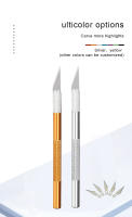 Cuchillo De Ensamblaje Para Artesanía Y Reparación De Teléfonos Con Mango De Metal Hoja Para Cortar Madera Papel Y Cartón Herramientas Manuales DIY - details 0
