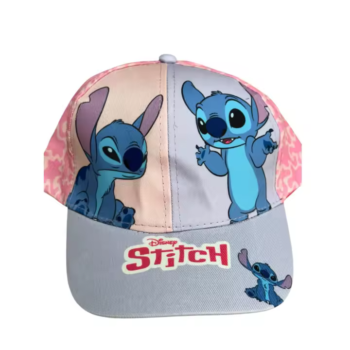 Gorra infantil Stitch Rosa 54cm | Gorro para niños con personaje animado - 1