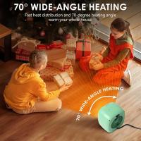 Calafactor Compacto, Termoventilador, Mini Calafactor Eléctrico Cerámico, 2 Grados de Potencia, Protección Antivuelco y Contra el sobrecalentamiento, Silencioso, Para Casa, Oficina, Escorio - details 1