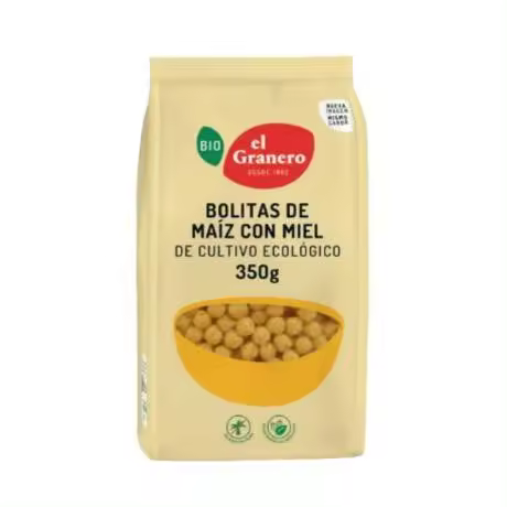 Bolitas Maiz Miel Bio 350g El Granero Integral - 1