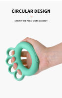 Entrenador De Agarre Ajustable De Silicona Para Recuperación De Dedos Expansor De Muñeca Para Ejercicio En El Gimnasio Y Fitness Fortalecedor De Músculos De Mano - details 1
