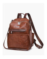 Nueva mochila de mujer de color contrastante, mochila de ocio de gran capacidad, mochila de viaje multifuncional, bolso de hombro retro de mano - details 3