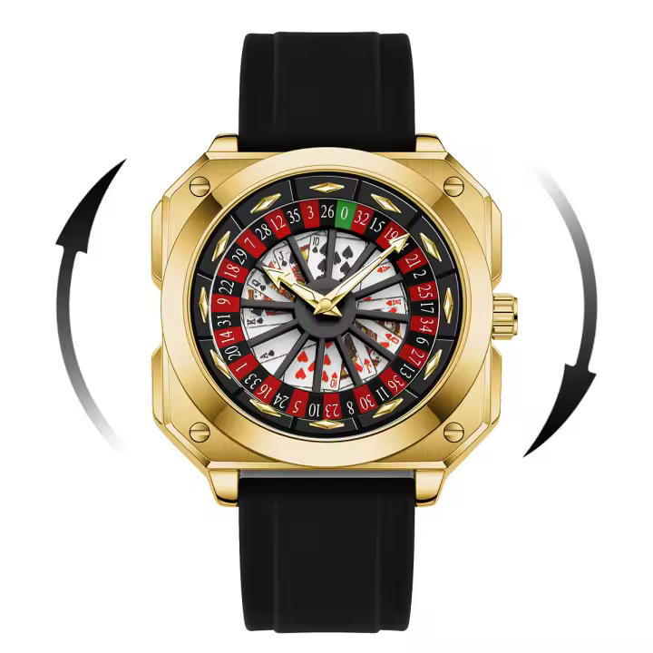 Reloj De Pulsera Para Hombre VA VA VOOM 2025 Estilo Deportivo Original Silicona Nocturno Luz Cuadrado Regalo Resistente Al Agua Y Shock - 1