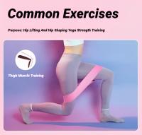 3Pcs Bandas De Resistencia De Tela Para Glúteos Y Piernas Ejercicio De Squat Y Estiramiento Adecuado Para Gimnasio Y Yoga Equipamiento De Fitness - details 3
