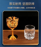 Vaso De Vino Ramada De Metal De Alta Calidad Vaso De Licor Creativo De Cristal Vaso De Espíritu Set De Vino Para El Hogar Regalo - details 5