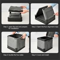 Folding Toilet Portable Collapsible Anti-Odor Car Toilet for Adult Self-Driving Travel Camping Emergency Toilet  Multifunctional Storage Box - details 1