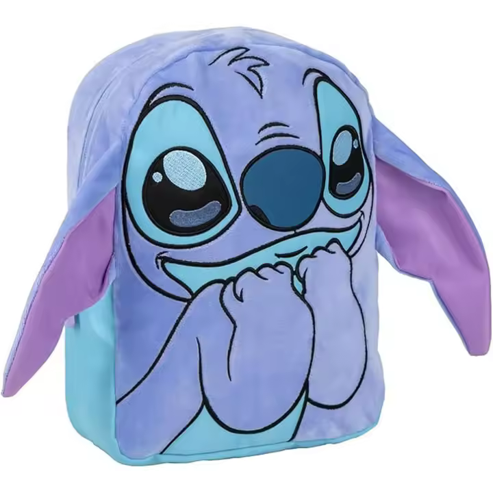 Mochila Infantil Personaje Stitch, Unisex niños, Azul, Pequeña - 1