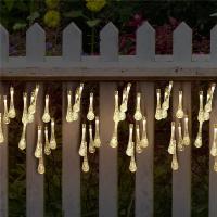 Luces Solares LED De Gota Para Exterior Impermeables Para Jardín Caminos Valla Decoración De Boda Fiesta Navidad Luz Solar Autónoma - details 5