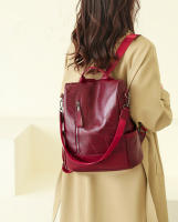 Mochila de moda para mujer diseñadora de alta calidad cuero suave estilo sencillo gran capacidad resistentes a las thefts material de encaje arcuado - details 8