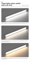 Luz LED Sensor Humano Recargable USB Para Armario Nocturno Adhesivo Magnético Delgado Longo Barra De Luz Para Vino Y Pasillo - details 7