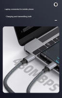 Cable PD60W De Carga Rápida Tipo C a Tipo C Universal Para iPhone15 Xiaomi Samsung Cámara Portátil 1M 2M 3M 5M 8M Compatible Con Lamgool - details 6