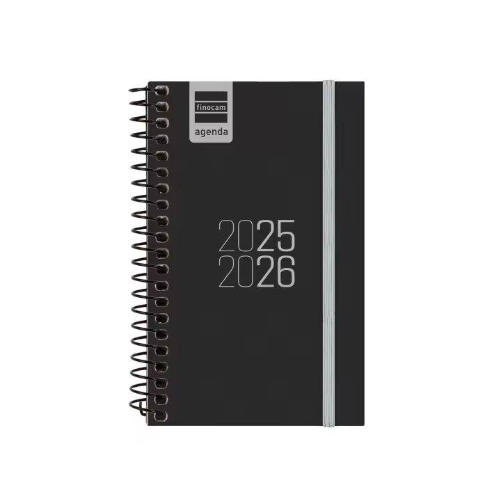 Finocam - Agenda Espir Curso 2025 2026 Negro Septiembre 2025- Agosto 2026 (12 meses) Español - 1