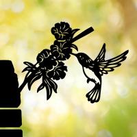 Decoración De Jardín Con Colibrí Y Flores En Metal Regalo Perfecto Para Fiesta De Mujer O Bodas De Plata Adorno De Pájaro Ideal Para Regalos De Presentación - details 1