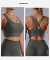 Vnazvnasi Top Deportivo Para Mujer Ropa De Gimnasio Sujetador De Yoga Top De Gimnasio Sujetador Sin Cierre Secado Rápido Nylon - details 8