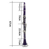 SLADE Clarinete Bb De 17 Teclas En Bakelite Instrumento De Viento Profesional Con Caja Y Fibras Musical Partes De Instrumento - details 1