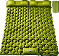 Colchón De Acampar Doble Inflable Con Almohada Y Tela Impermeable Para Senderismo Plegable Matrícula De Viaje Ligera - details 9