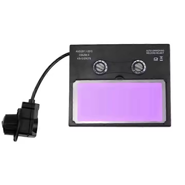 Panel de lentes de soldadura con oscurecimiento automático solar, casco de soldadura, máscara, pantalla de lámpara con filtro automático, gafas protectoras - 1