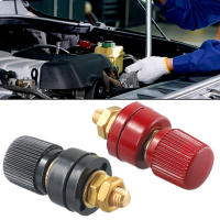 Kit De Terminales De Poder Remoto Negro Y Rojo Con Estudioso De Latón De 6mm Conector De Post De Junción Para Coche - details 0