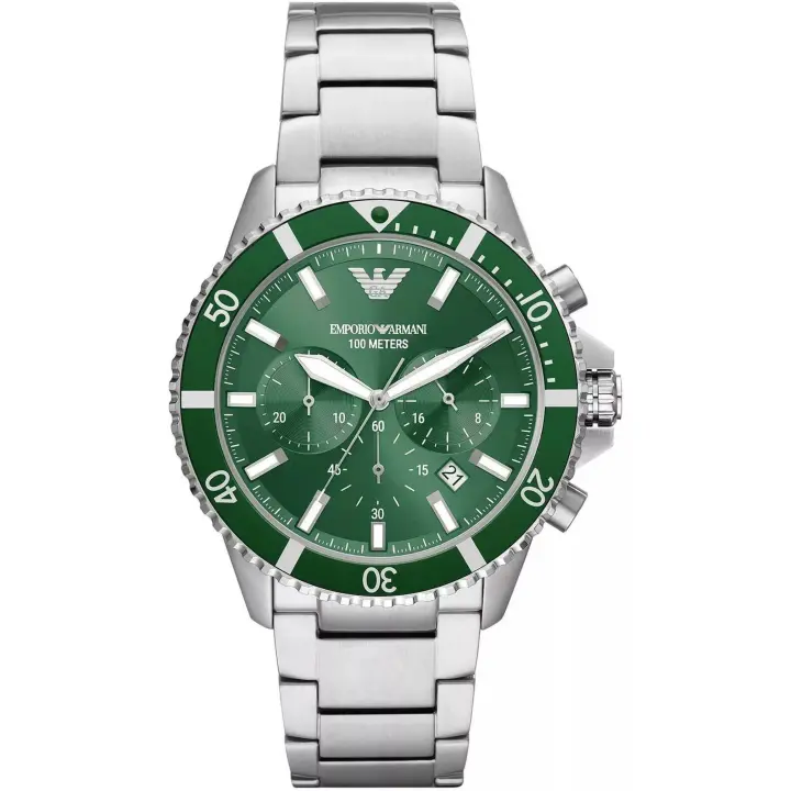 Emporio Armani Reloj hombre AR11500, con calendario, Incluye Caja Original, Diámetro: 43MM - 1