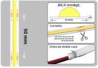 Tira De Luz LED COB Regulable 24V 12V 8mm 320LEDs/m Flexible Para Decoración De Habitaciones 3000K 4000K 6000K 1m 5m - details 4