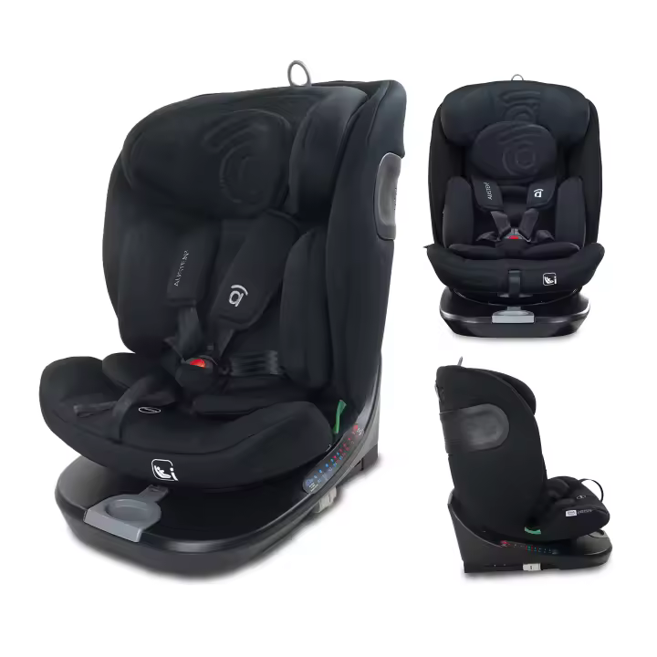 Asalvo Silla de Auto Austen 2 i‑Size 40–150 cm – Rotación 360°, Isofix + Top Tether, Uso Evolutivo de Recién Nacido a 12 Años, Fácil de Instalar y Fundas Lavables - 1