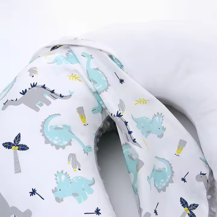 CA Funda de almohada de lactancia para bebé, extraíble, de terciopelo, con soporte para la cintura, para embarazadas - 1