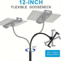 MEJORADA Soporte de Suelo Ajustable para Tablet y Móvil 135cm – Base Metálica Antideslizante, Brazo Flexible 360°, Compatible con iPad y Smartphone - details 9