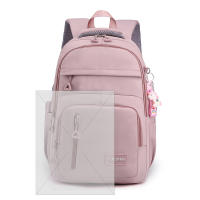 Mochila De Color Sólido Con Manija De Malla Y Correa Curvada De Alta Capacidad Para Viajes Cierre De Cremallera Capa Interna De Nylon Para Hombres Y Mujeres - details 24