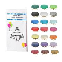 Manteles desechables de alta calidad PEVA color sólido manteles decorativos de plástico grueso, manteles decorativos para fiestas, manteles redondos, mesas redondas, ¡compre uno y llévese cinco gratis! - details 1