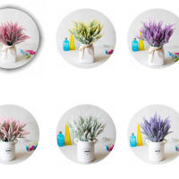 Ramo Artificial De Lavanda Provenzal Para Decoración De Hogar Y Bodas Planta Falsa De Gran Tamaño En Vaso Para Centros De Mesa Decoración Romántica Para Aniversarios Y Navidad - details 1