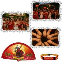 Pack 12 Abanicos Flamencos de Madera + 12 Pulseras de Tela | Souvenir España | Abanico Español con Diseño Flamenco | Regalos para Fiestas Temáticas, Ferias, Bodas, Despedidas - details 3