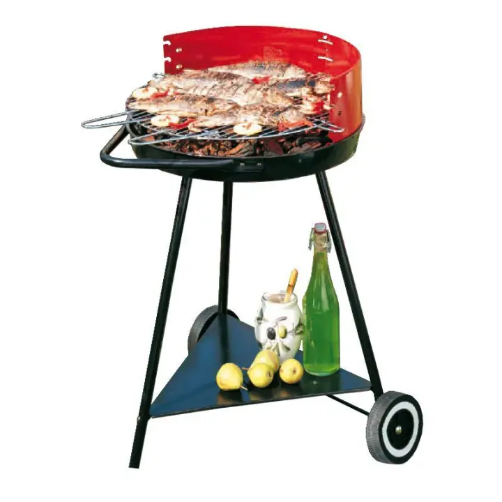 Bambu barbacoa chapa mallorca 51 cm con ruedas 341601 - 1