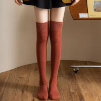 Medias Largas De Invierno Para Mujer Calientes Y Gruesas Medias Altas Terciadas Moda JK Lolita Colores Sólidos Talla Única - details 15