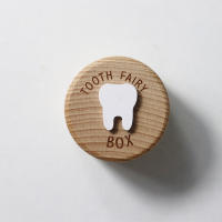 Caja De Dientes De Bebé De Madera Caja De Colección Para El Cordón Sanguíneo Y Primera Caída Del Bebé Regalo Ideal Para Baño Unisex - details 6