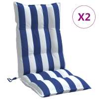 vidaXL Cojines para silla con respaldo alto 2 uds tela Oxford Color Gris,  Beige,  Taupé y mas Cojín Decorativo de Asiento Cojines de muebles de salon - details 7