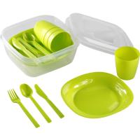 Set de Vajilla Camping HEGA 21 Piezas (4 Servicios) con Caja 3,5L – Reutilizable, BPA Free, Apto Microondas – Ideal para Picnic, Playa, Autocaravana - details 0