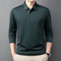 Camisa Polo Para Hombre Casual Larga Con Insignia Color Sólido Moda Transpirable Cómoda Versátil Top Para Negocios - details 11