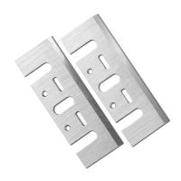 2Pcs Hojas De Planadora De Corte Carburo 82mm Compatible Reemplazo Para Makita 1900B KP0800 HITACHI F20 DEWALT D26676 DW680 Herramienta Manual Para Carpintería - details 0