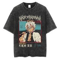 Camiseta De Algodón Grande Y Vintage Con Impresión De Anime Japonés Para Hombres Y Mujeres Manga Corta Estilo Harajuku Camiseta O-neck Para Uso Diario - details 2
