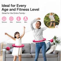 Hula hoop para masajes, hula hoop para bajar de peso, hula hoop inteligente para fitness 2 en 1, desmontable, hula hoop deportivo para fitness para principiantes - details 4