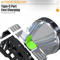 Linterna Frontal LED De Navegación Acuática Con Cinco Cabezas Fuertes Resistente Al Agua Recargable Por USB Ultra Brillante Para Pesca Y Exteriores - details 5