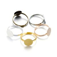 Anillos Blancos Metálicos Ajustables Para DIY 20-40Pcs/lot 7-10mm Suministros Para Fabricación De Joyas Accesorios De Encaje - details 7