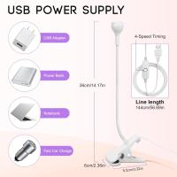 Lámparas LED de uñas de 3 W, lámpara flexible de cuello de cisne, secado rápido, secado rápido, lámpara de secado de esmalte de gel, luz de curado de enchufe portátil, luz de curación flash - details 2