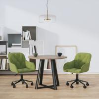 vidaXL Sillas de comedor giratorias 2 uds terciopelo en color Azul/Gris oscuro/Marrón y más | cómodas modernas ergonómicas para comedor cocina salón hogar - details 4