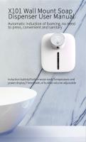 Dispensador De Jabón Automático Multifuncional Montado En La Pared Con Sensor Infrarrojo Y Pantalla Digital LED Recargable Por USB - details 0
