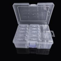 Caja De Almacenamiento Transparente Plástico Con 14 Compartimentos Para Accesorios De Pintura a Mano Herramienta Multifuncional Para DIY - details 2