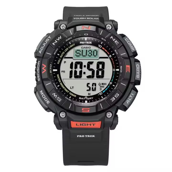 Reloj Deportivo Hombre Casio Pro Trek PRG-340-1ER con Altímetro, Barómetro, Brújula y Termómetro - 1